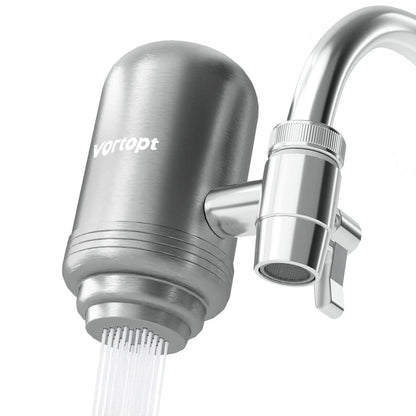 HOMEFISH Stainless Steel Faucet Tap Water Filter Purifier System, NSF Certified Reduces Lead, Chlorine & Bad Taste Kitchen Beauty World Shop