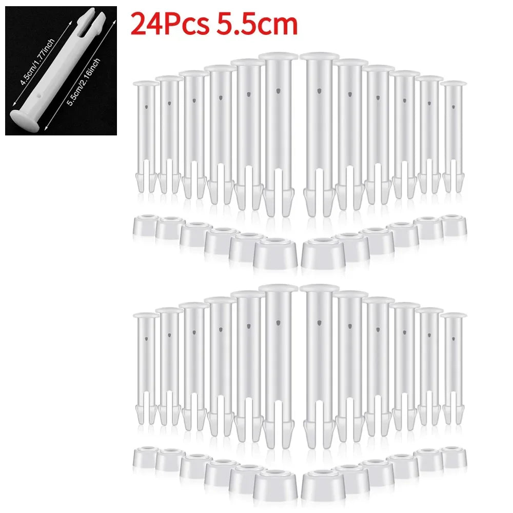 12/24Pcs Replacement Plastic Pool Joint Pins for Intex Round Metal Frame Pools with Rubber Seals Lock Set Swimming Pool Parts Beauty World Shop