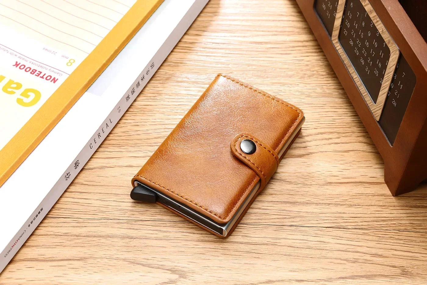 Rfid Credit Card Holder Men Wallets Luxury Small Smart Wallet Metal Business Mini Cardholder Case Women Minimalist Walet for Men Beauty World Shop