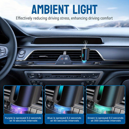 Car Air Freshener Electric Auto Aroma Diffuser Car Air Vent Essential Oil Mist Humidifier Fragrance Diffuser Aromatherapy Beauty World Shop
