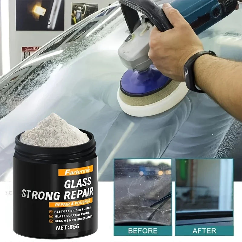 Super glass polishing powder|Restore glass clarity|Polishing for brightness|Glass scratch repair powder|Nanoscale scratch repair Beauty World Shop