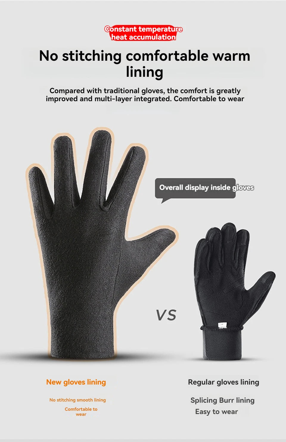 GTUBIKE Waterproof Men’s Women’s Winter Cycling Gloves Thermal Touchscreen Ski Gloves for Running Outdoor Sports Gloves Beauty World Shop