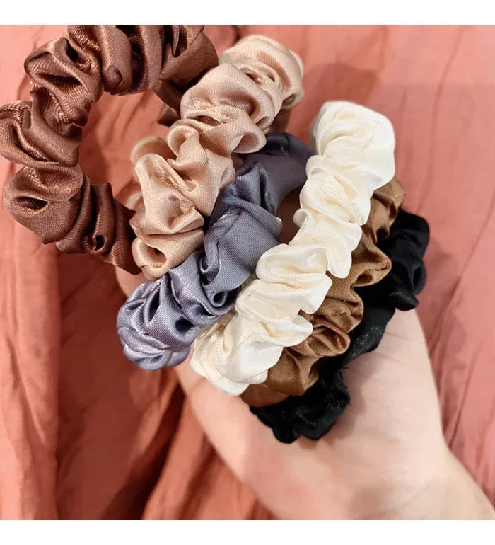 6/12 PCS Elegant women's headband, rubber band, elastic band, softer than silk hair | Satin headband | Beauty World Shop