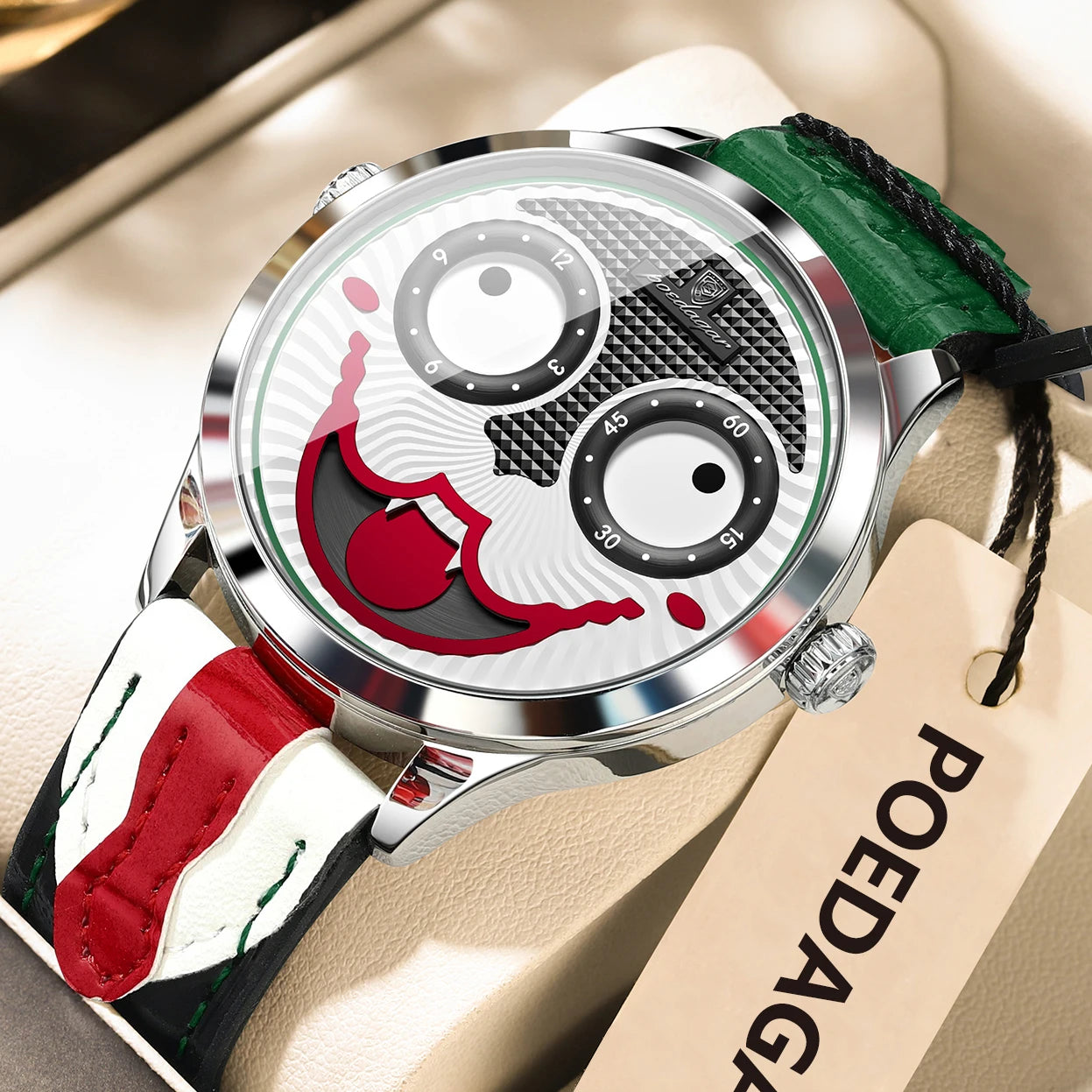 POEDAGAR Original Luxury Watch For Man Waterproof High Quality Male Wristwatch Quartz Leather Sports Fashion Men's Watches Reloj Beauty World Shop