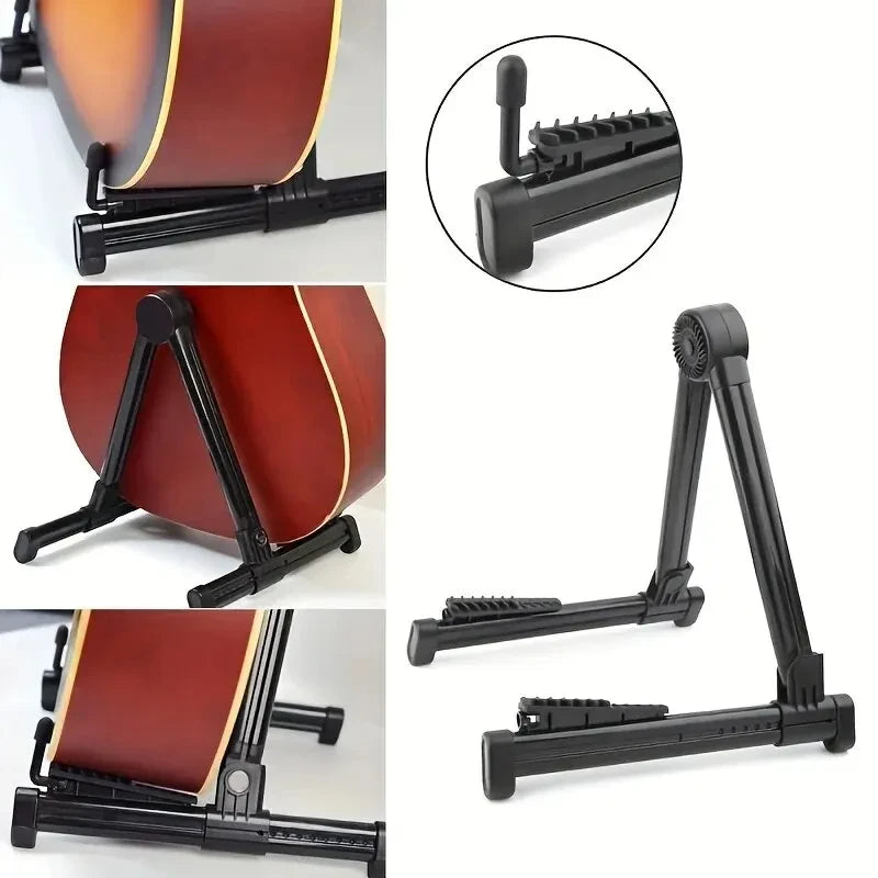 Miwayer Guitar Stand Folding A Frame Floor Universal ABS for Acoustic Classical Electric Bass Guitars Banjo Ukulele Portable Beauty World Shop