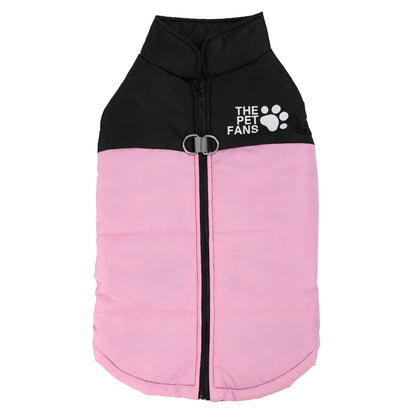 Warm Pet Clothing Winter Reflective Dog Costume Soft Windproof Zipper Jacket Coat With D-ring For Small Dog Chihuahua Labrador