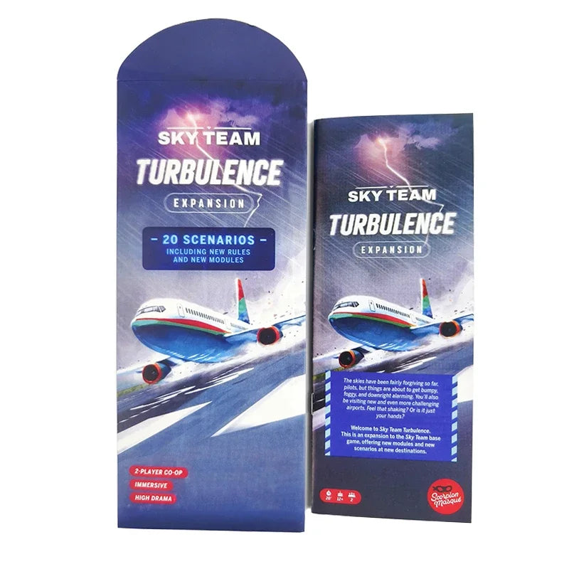 SKY TEAM And EXPANSION Board Game Turbulence 20 New Scenarios with Extra Rules and Modules for Enhanced Gameplay Beauty World Shop