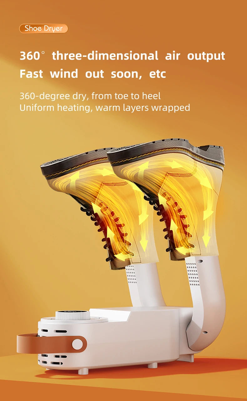 HOMEFISH Intelligent Shoe Dryer Quick Drying Deodorizing Sterilizing Adjustable Timer Household Shoe Warmer And Heater Beauty World Shop