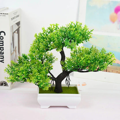 Artificial Plants Bonsai Small Tree Pot Fake Plant Flowers Potted Ornaments For Home Room Table Decoration Hotel Garden Decor Beauty World Shop
