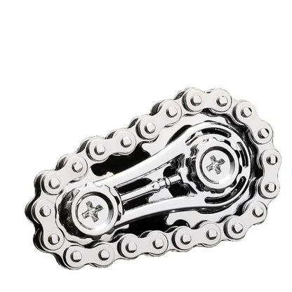 Sprocket Flywheel Flywheel Flying Top Flying Disk Anti-Anxiety Ornaments Metal Bicycle Chain EDC Rotating Flying Disk Adult Toy Beauty World Shop