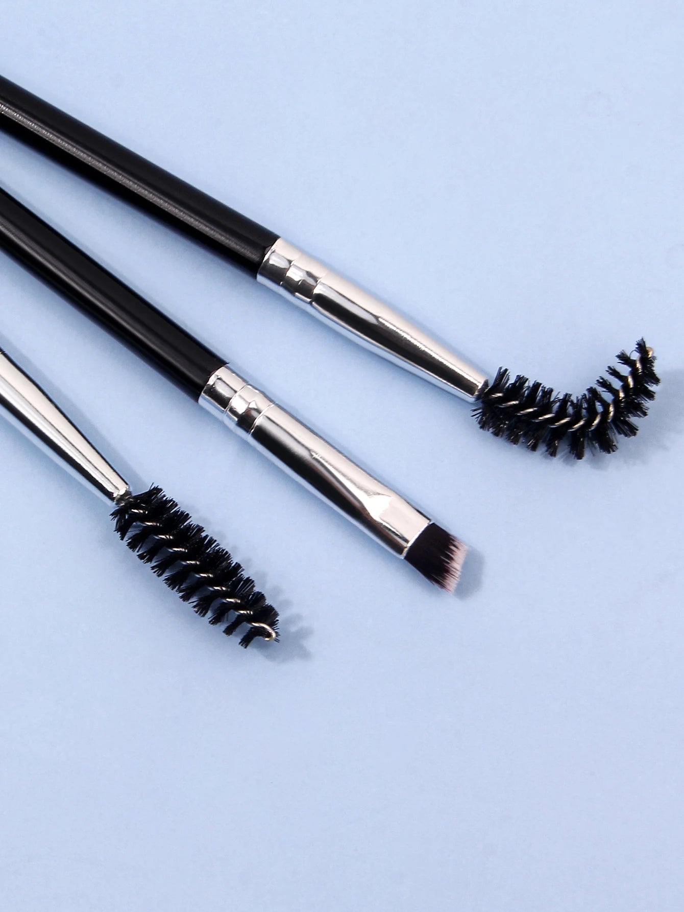 Clearance_3PCS professional single double end angle eyebrow eyelash makeup brush high quality eyebrow pencil eyeliner brush_Cont Beauty World Shop