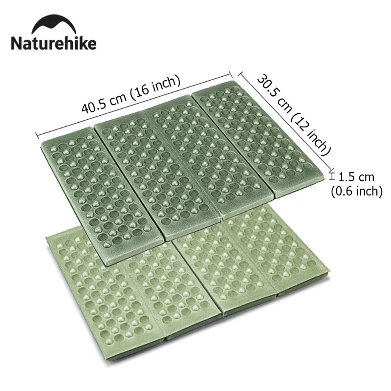 Naturehike Camping Mat Ultralight Folding Mini Mat Portable Foldable Picnic Pad Tent Sleeping Pad Outdoor Hiking Beach Mat Beauty World Shop