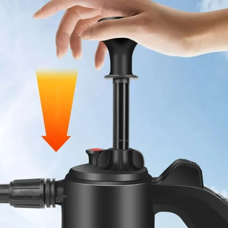 2L Foam Sprayer Car Wash Hand-held Foam Watering Can Air Pressure Sprayer Plastic Disinfection Water Bottle Car Cleaning Tools Beauty World Shop