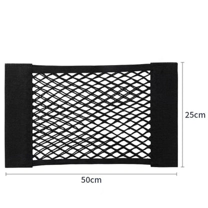 Car Storage Net Stretchable Mesh Pocket Net Magic Elastic Sticker Universal Rear Mesh Trunk Seat Bag Pocket Cage Auto Organizer Beauty World Shop