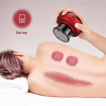 Rechargeable Electric Vacuum Cupping Set Wireless 6/12 Level Skin Scraping Massage Guasha Tool for Household Use Beauty World Shop
