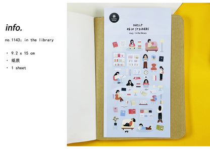 Korean Import Suatelier Travel Home Life Study Friend Stickers Scrapbooking Diy Journaling Diary Stationery Sticker School Gift Beauty World Shop