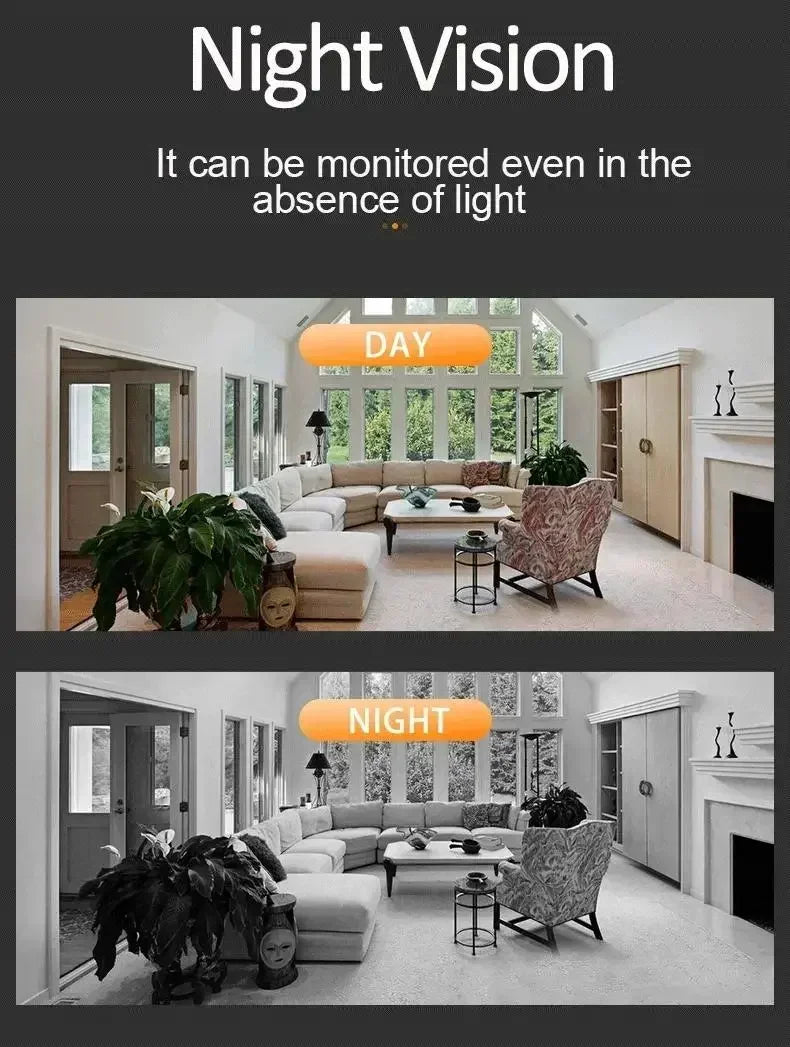 New 4K HD Mini Wireless Camera Portable Cam Night Vision Camcorder WiFi Remote Monitor Video Voice Recorder Security Camera Beauty World Shop