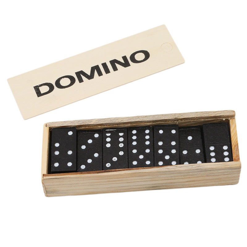 28pcs/Set Wooden Domino Board Games Table Game Domino Toys, Kid Children Educational Toys For Children Gifts Christmas gift Beauty World Shop