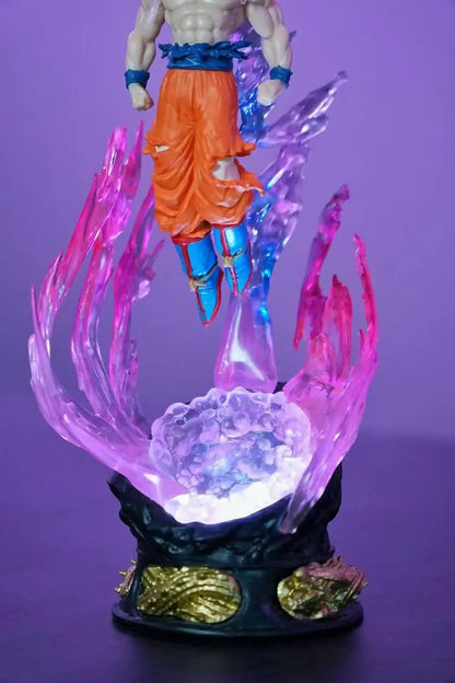 2pcs New Dragon Ball Son Goku 25cm Figure Ultra Instinct Super Saiyan Figurine Statue Pvc Statue Model Ornament Collection Gift Beauty World Shop