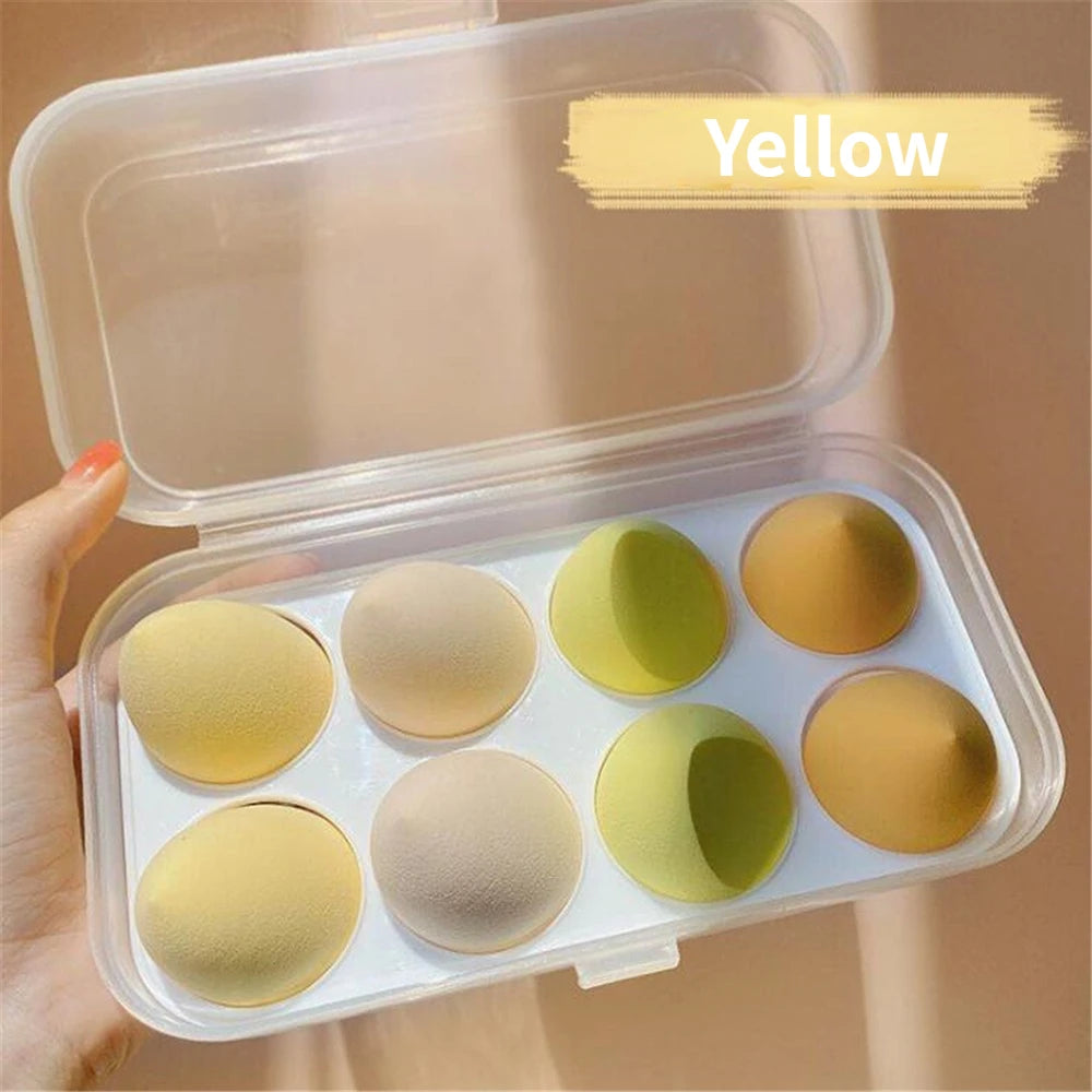 4/8pcs Makeup Sponge Blender Beauty Egg Cosmetic Puff Soft Foundation Sponges Powder Puff Women Make Up Accessories Beauty Tools Beauty World Shop