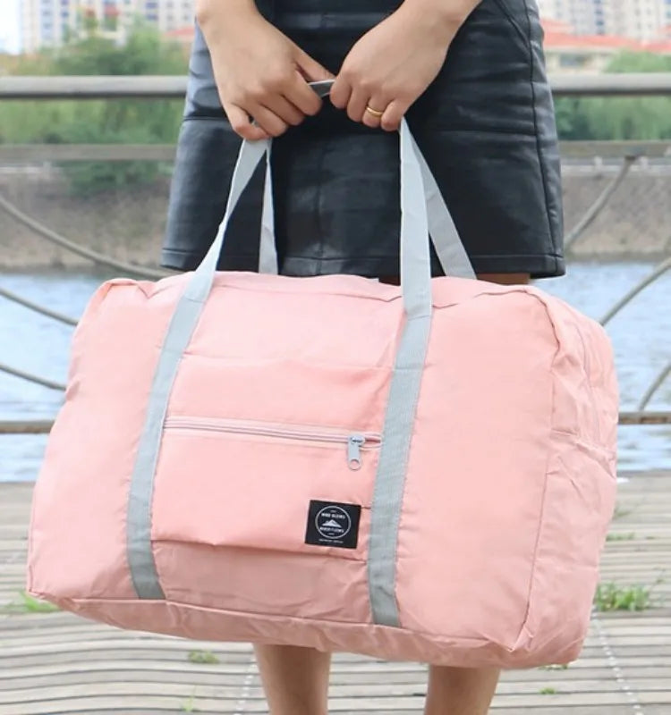 Foldable Travel Duffel Bag for Airlines Carry on Bag for Women and Girls Lightweight Large Capacity Sports Weekend Trip Overnigh Beauty World Shop