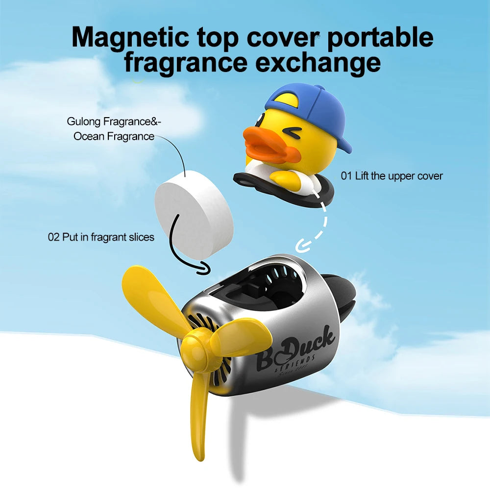 Cool Bear Pilot Car Air Freshener Rotating Propeller Air Outlet Perfume Fragrance Flavoring 자동차 공기 청정기 Accessories 방향제 차량용 Beauty World Shop