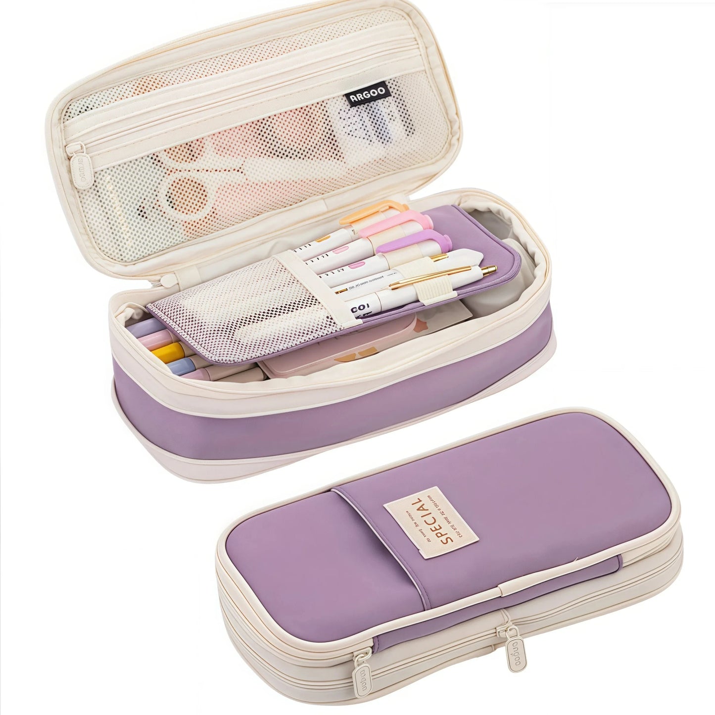 Large Capacity Pencil Case Stationery School Supplies Pencil Cases Pouch Office Desk Storage Bag Students Kids Pen Case Bags Box Beauty World Shop