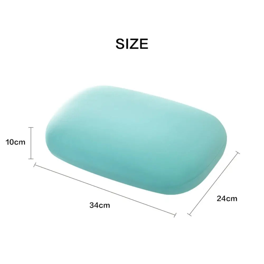 Portable Sponge Nap Pillow Macaron Color Soft Neck Pillow Multifunction Cervical Support Travel Sleeping Pillow Office Beauty World Shop