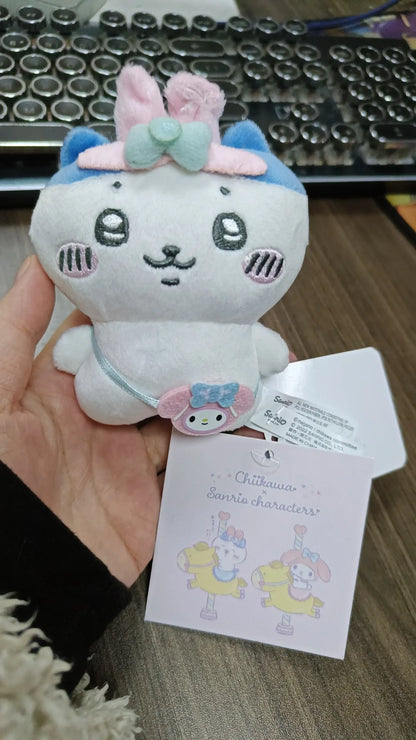 Self-deprecating Bear Chiikawa Sanrioi hachiware Plush Toy Co-branded Doll Pendant Cute Jiyi Xiaohachi Usaki Bedroom Ornaments Beauty World Shop