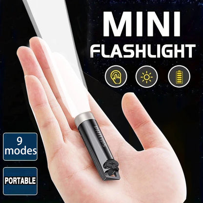 PHILIPS 2025 NEW SFL1121 EDC Flashlight LED Rechargeable Mini EDC Keychain Flashlights Camping Lamp For Hiking Self Defense Beauty World Shop