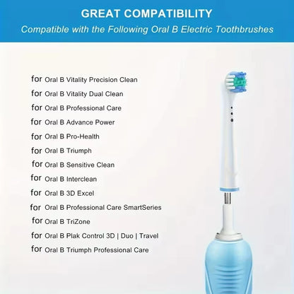 4/12/16Pcs Replacement Toothbrush Heads Compatible with Oral-B Braun Professional Electric Toothbrush Heads Brush Heads Beauty World Shop