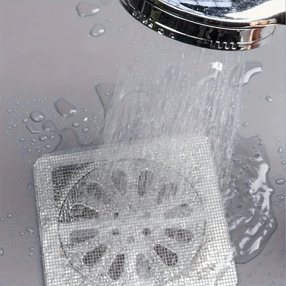 Floor Drain Sticker, Insect-proof Self-adhesive Bathroom Hair Filter Net, Sewer Filter, Kitchen Anti-blocking Mesh Net Beauty World Shop