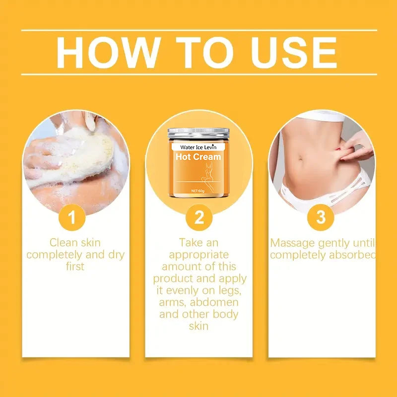 Full Body Fitness Massage Cream, Hot Compress to Tighten Abdominal Muscles Beauty World Shop
