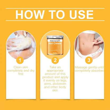 Full Body Fitness Massage Cream, Hot Compress to Tighten Abdominal Muscles Beauty World Shop