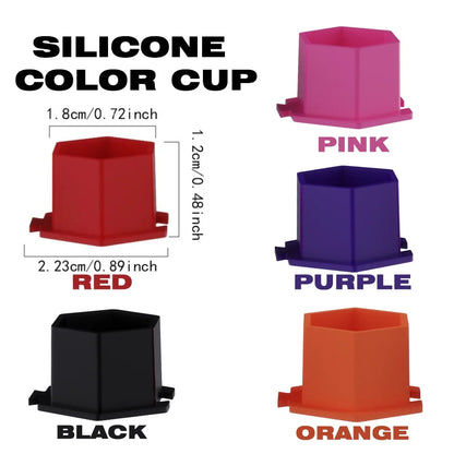 200Pcs Disposable Tattoo Silicone Ink Cup Permanent Makeup Pigment Holder Container Cap Tattoo Ink Accessories for Tattoo Artist Beauty Trend Shop