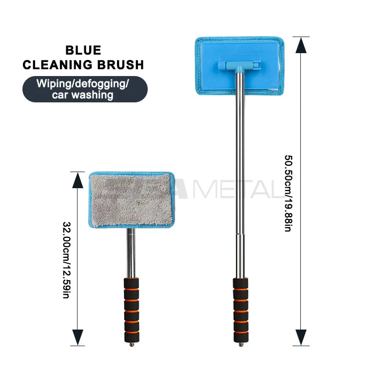 SEAMETAL Car Front Windshield Defogging Brush Telescopic Long handle Car Household Glass Clean Brushes Dust Remover Tool Beauty World Shop