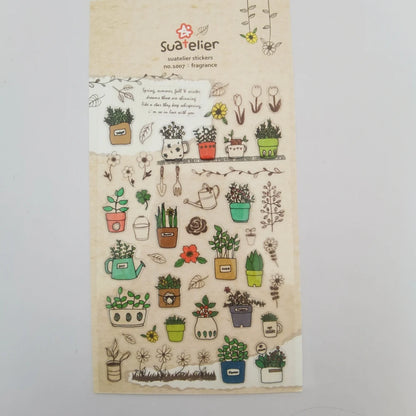 Korean Import Suatelier Travel Home Life Study Friend Stickers Scrapbooking Diy Journaling Diary Stationery Sticker School Gift Beauty World Shop