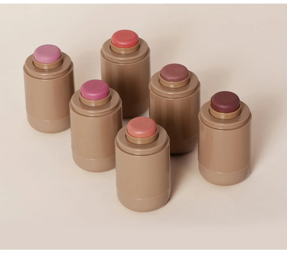 3-in-1Blush Stick Lasting Brightens Facial Cheek Stick Moisturizing Flash Lip Gloss Makeup Lip Gloss Face Rouge Beauty World Shop