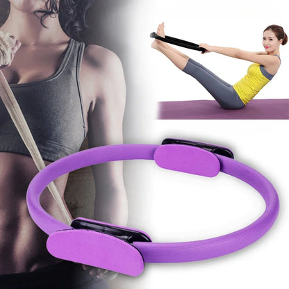 1Pcs Yoga Pilates Ring Non-slip Sports Resistance Ring Fitness Shaping Ring Pelvic Floor Muscle Training Fitness Yoga Equipment Beauty World Shop