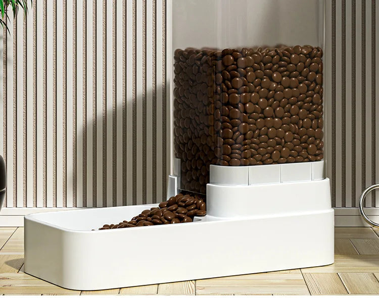 Large Capacity Automatic Gravity Pet Feeder and Water Dispenser Dual Bowl Leak Proof for Cats Dogs Home Travel Feeding Station Beauty World Shop