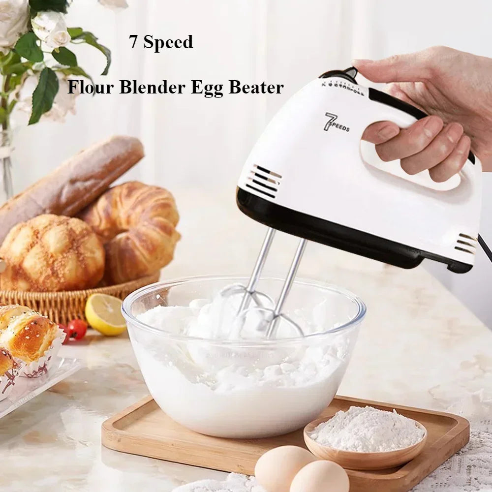 Handheld Electric Egg Beater Multifunctional Kitchen Mixer for White Cream Dough Automatic Home Cooking Egg White Beater Beauty World Shop