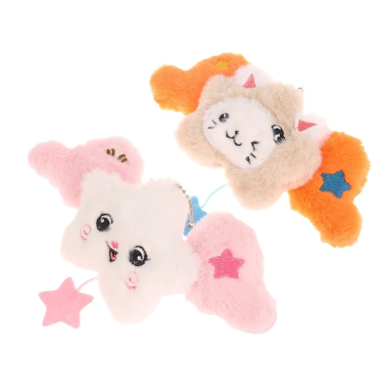 1PC Star Pendant Key Chain Doll Album Plush Pendant Doll School Bag Decoration Gifts Beauty World Shop