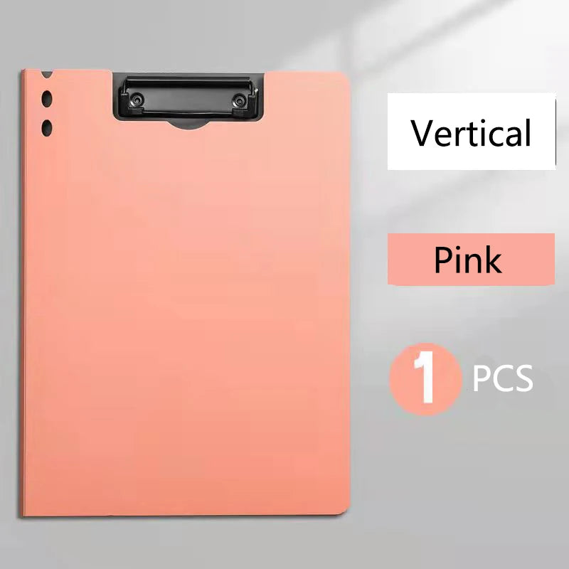 Frosted File Folder Student Test Paper Folder Data Storage Book Office Supplies Board File Folder Writing Board Single Folder Beauty World Shop