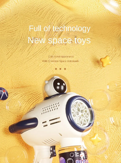 Children Bubble Gun Toy Astronaut Fully Automatic Bubble Machine Bubbles Gun Outdoor Game Fantasy Toy for Boys Girls Gifts Beauty Fashion