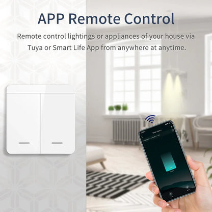 Wifi Smart Switch for Led Lighting Tuya Smart Life RF 433MHz Remote Voice Control Alexa Google Alice 1/2/3 Gang Wireless Switch Beauty World Shop