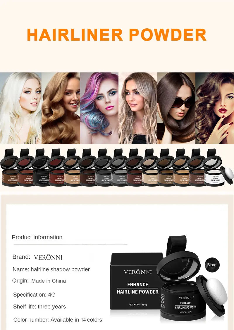 14 Color Hair Line Powder Black Root Up Natural Instant Waterproof Hairline Shadow Concealer Coverage Paint Repair Fill In Hair Beauty World Shop