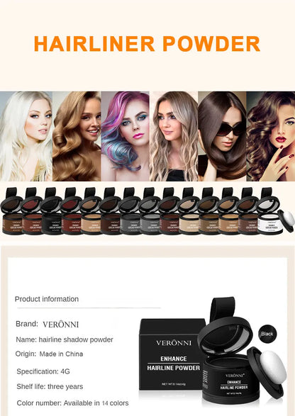 14 Color Hair Line Powder Black Root Up Natural Instant Waterproof Hairline Shadow Concealer Coverage Paint Repair Fill In Hair Beauty World Shop