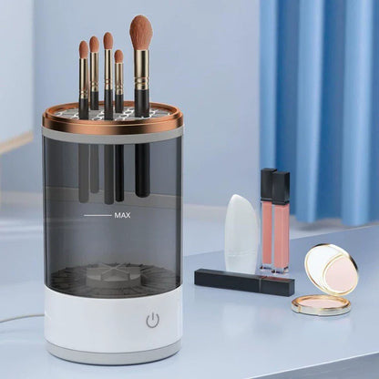 2025 New USB Electric Makeup Brush Cleaner Rechargeable Makeup Brushes Cleaning Tool Automatic Makeup Brush Cleaning Stand Devic