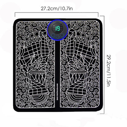 Electric Foot Massager Pad Muscle Massage Relaxation Trainer For Massage Fitness Outdoor Sport Home Family Relax Beauty World Shop