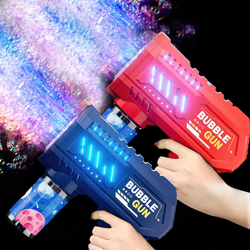 Fully Automatic Bubble Gun Rocket Bubbles Machine Automatic Blower with Bubble Liquid Toy for Kids Beach Outdoor Bubble Gifts Beauty World Shop